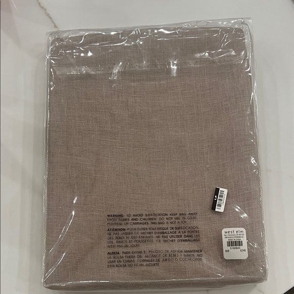 6 West Elm Belgian Flax Linen Curtains - Picture 2 of 2